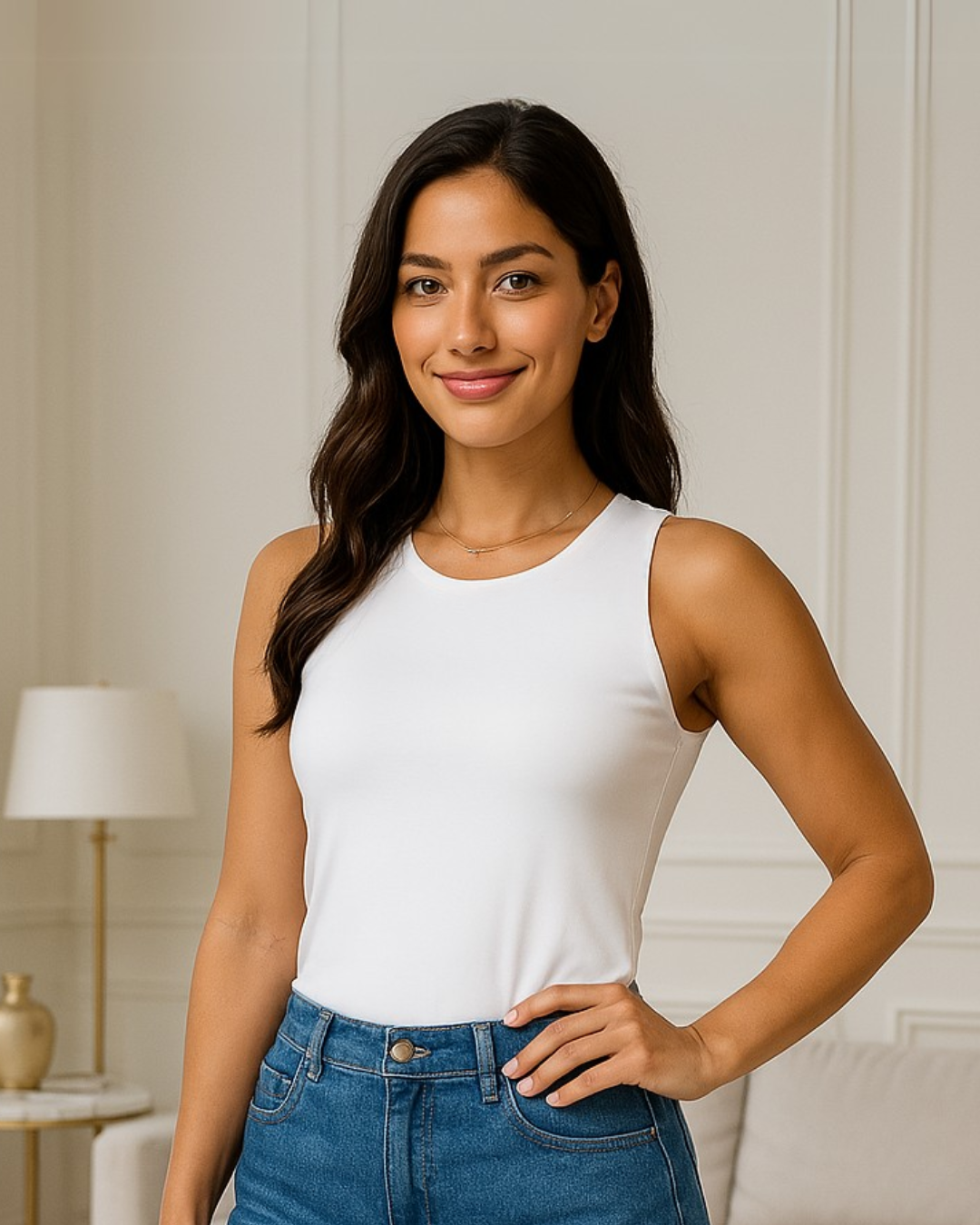 Regata Aline - Branca - Imagem 2